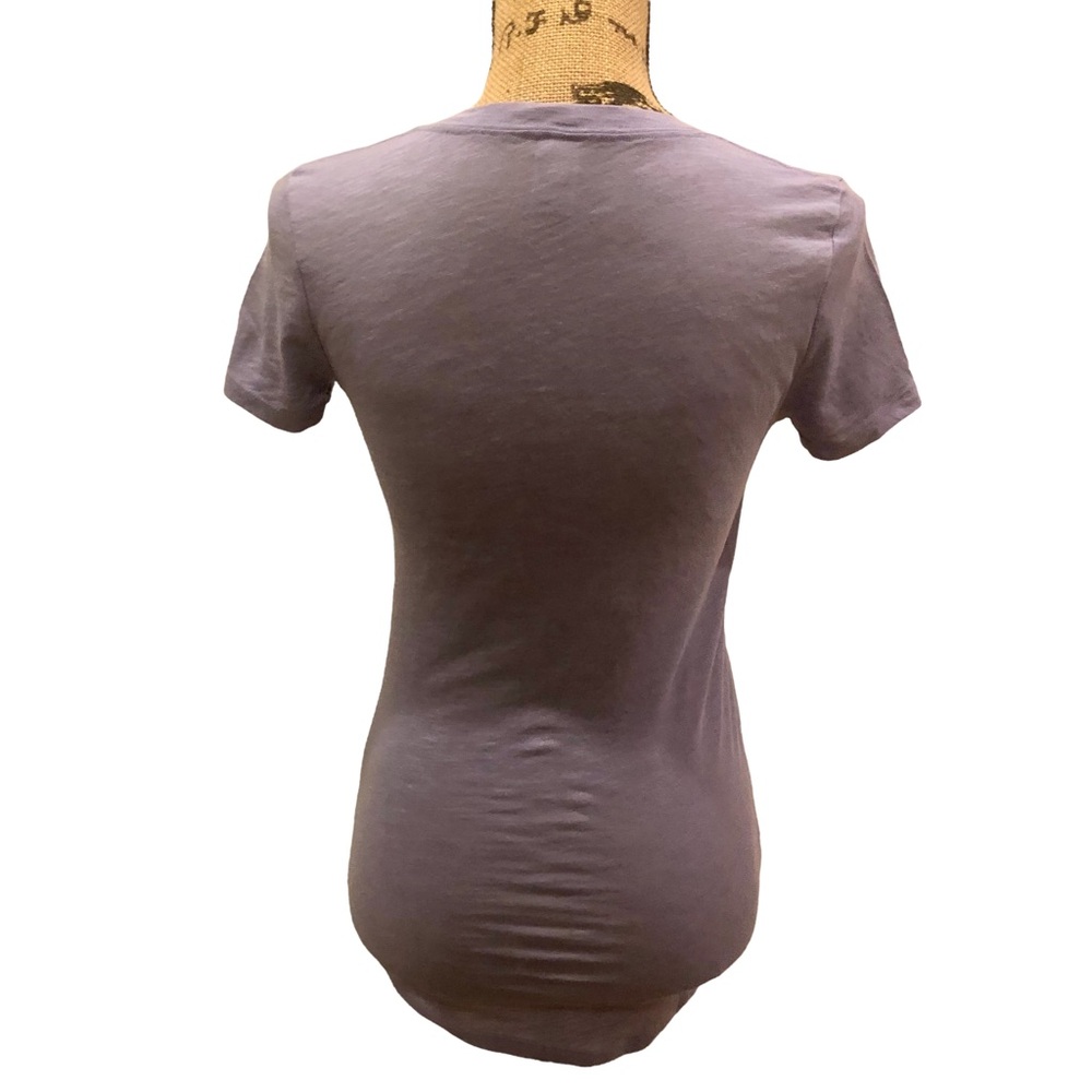 PINK Victoria's Secret Purple Fitted Short Sleeve Tee - Picture 3 of 4